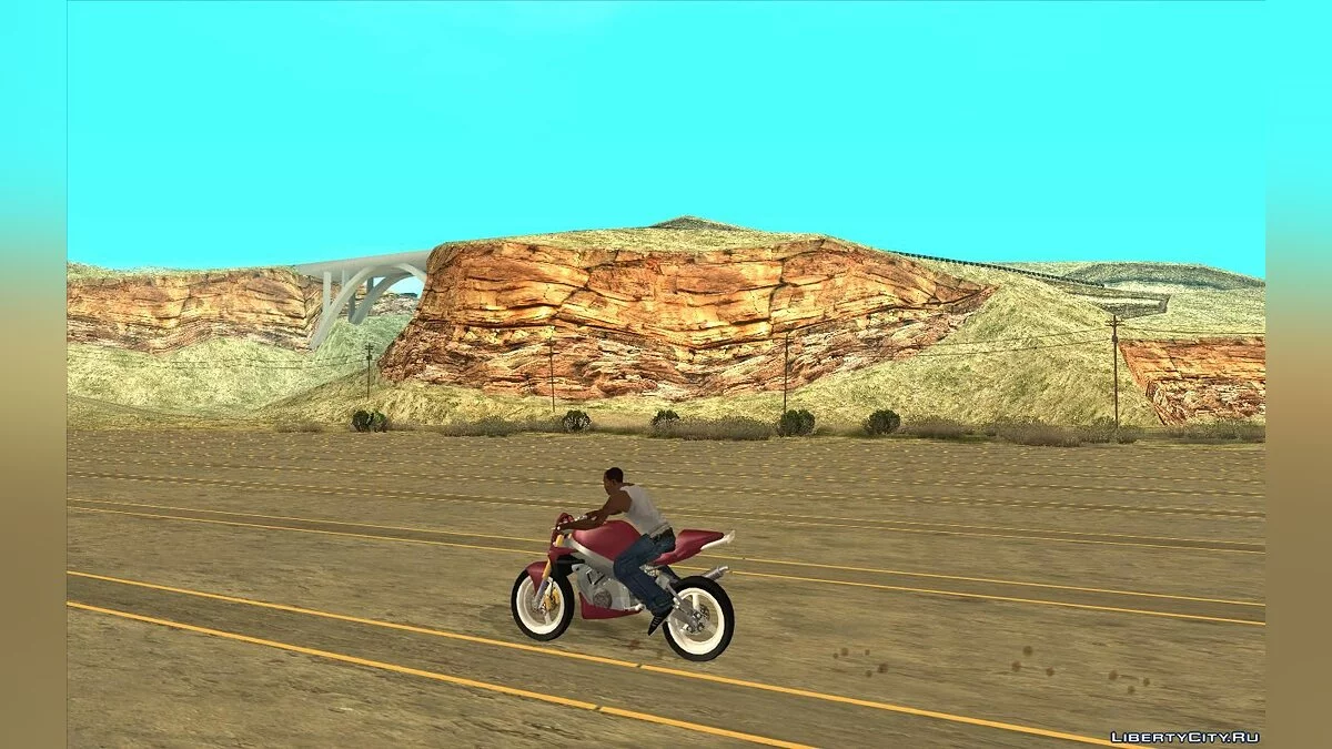 Новые текстуры пустыни и ее окрестностей / GTA San Andreas