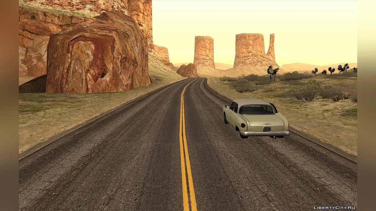 Новые текстуры пустыни и ее окрестностей / GTA San Andreas