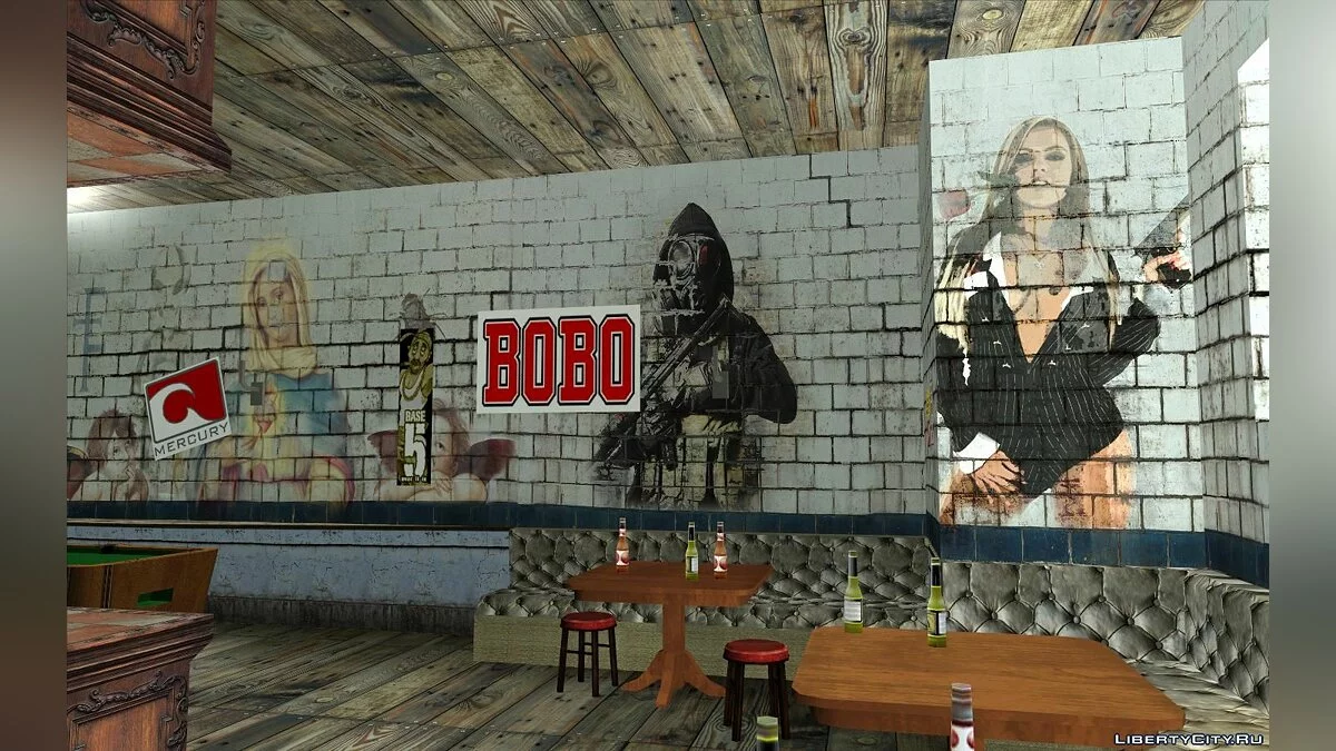 Новые текстуры внутри бара