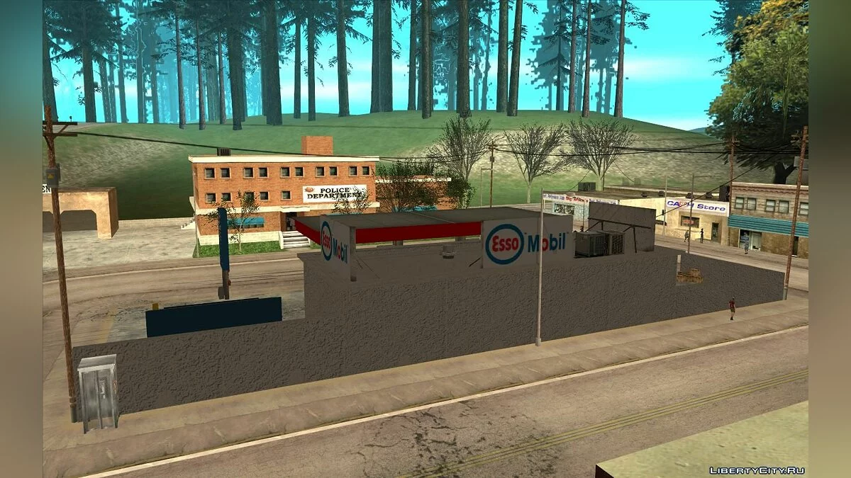 Novas texturas de posto em Montgomery / GTA San Andreas