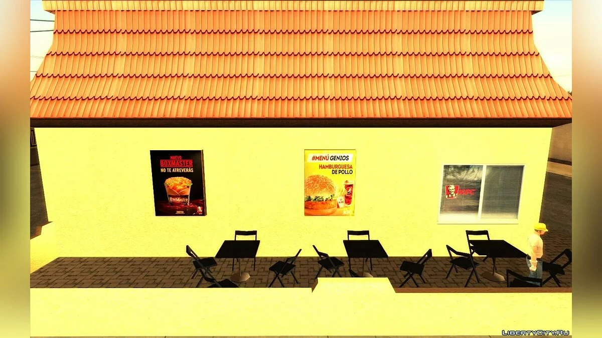 Novos Restaurantes: McDonalds, KFC e Pizza Hut / GTA San Andreas
