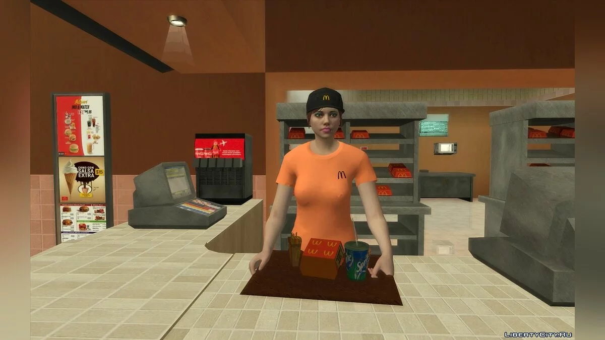 Novos Restaurantes: McDonalds, KFC e Pizza Hut / GTA San Andreas