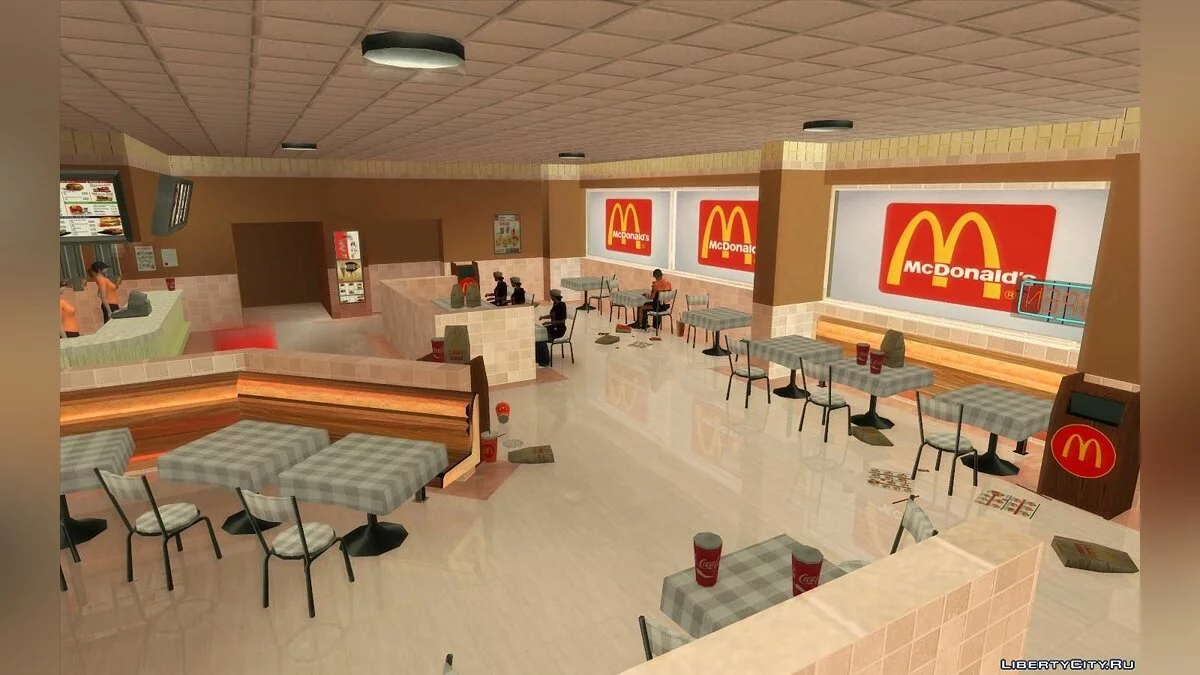 Novos Restaurantes: McDonalds, KFC e Pizza Hut / GTA San Andreas