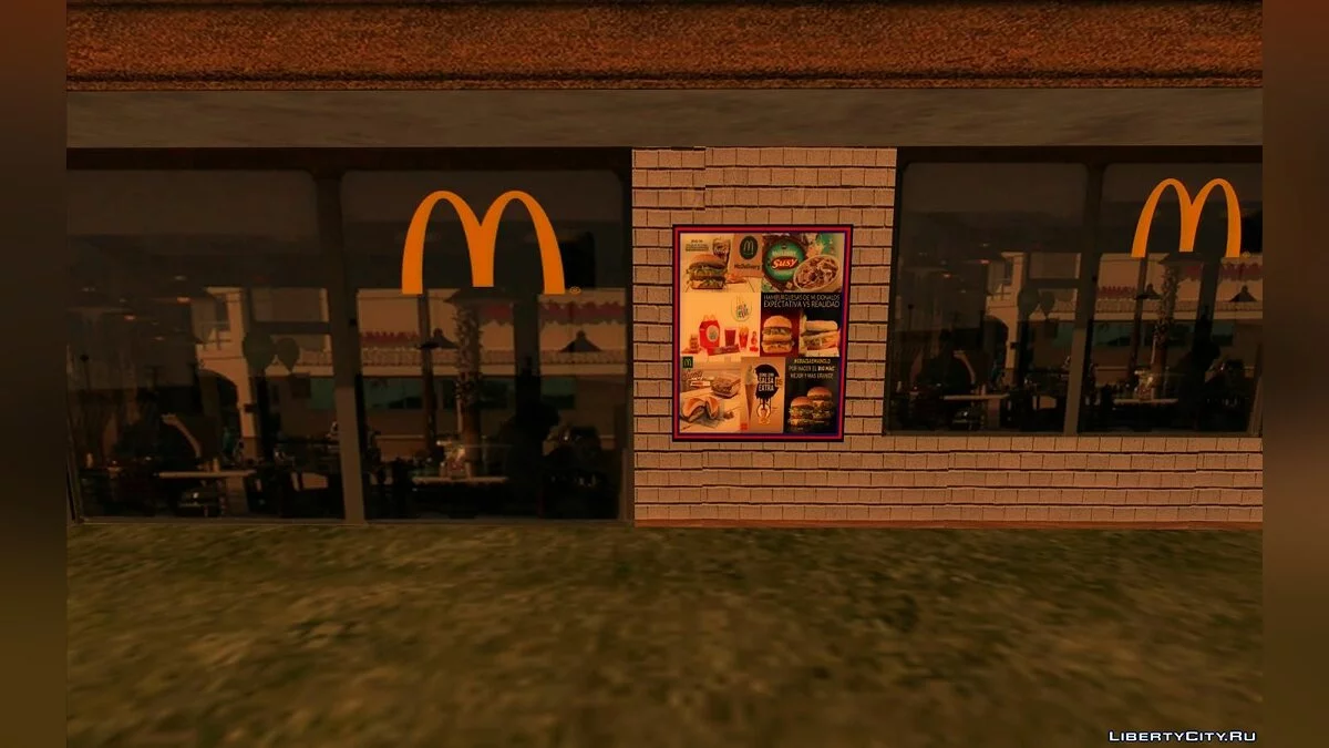 Novos Restaurantes: McDonalds, KFC e Pizza Hut / GTA San Andreas