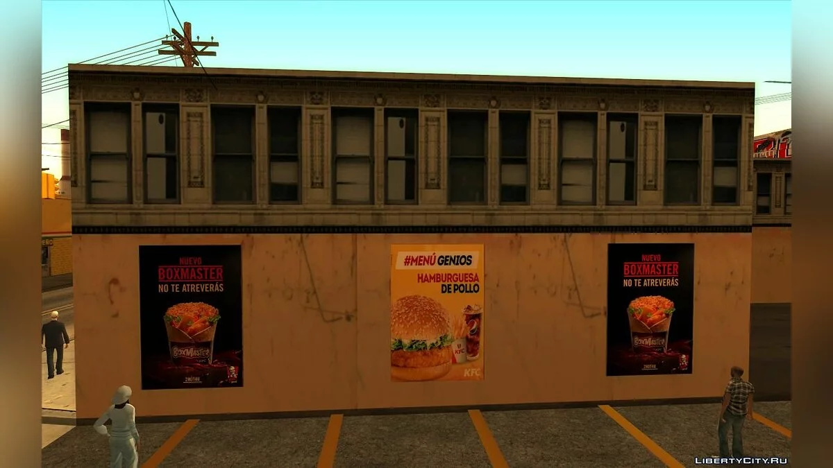 Novos Restaurantes: McDonalds, KFC e Pizza Hut / GTA San Andreas