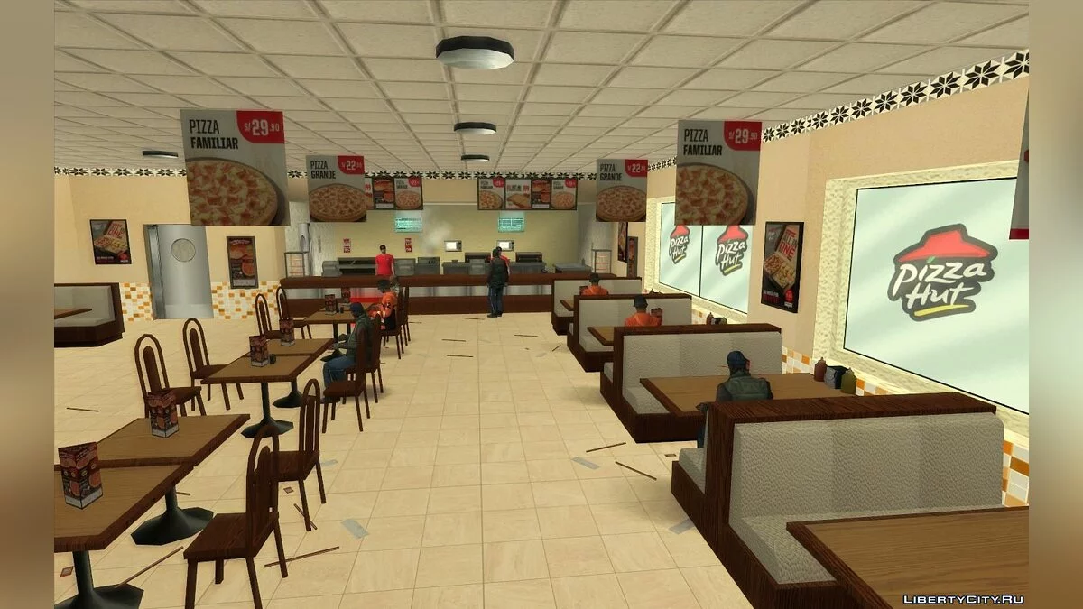 Novos Restaurantes: McDonalds, KFC e Pizza Hut / GTA San Andreas