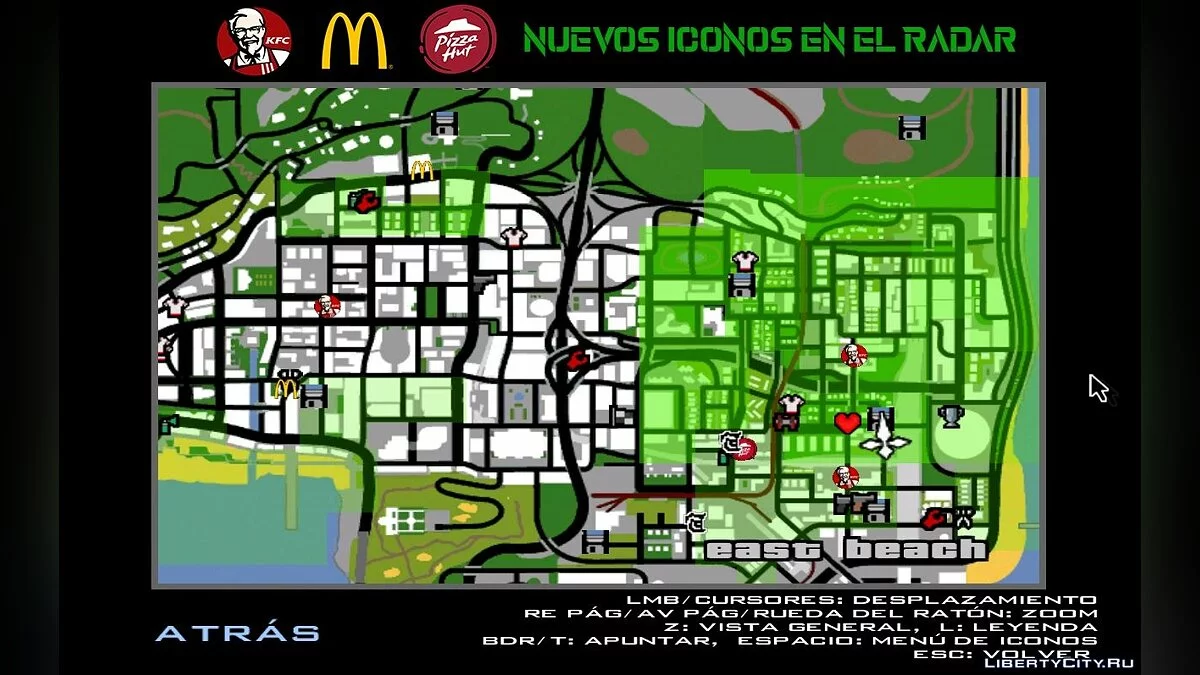 Novos Restaurantes: McDonalds, KFC e Pizza Hut / GTA San Andreas