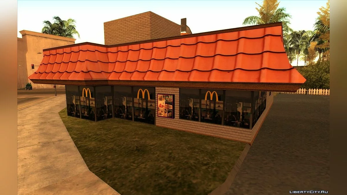 Novos Restaurantes: McDonalds, KFC e Pizza Hut / GTA San Andreas