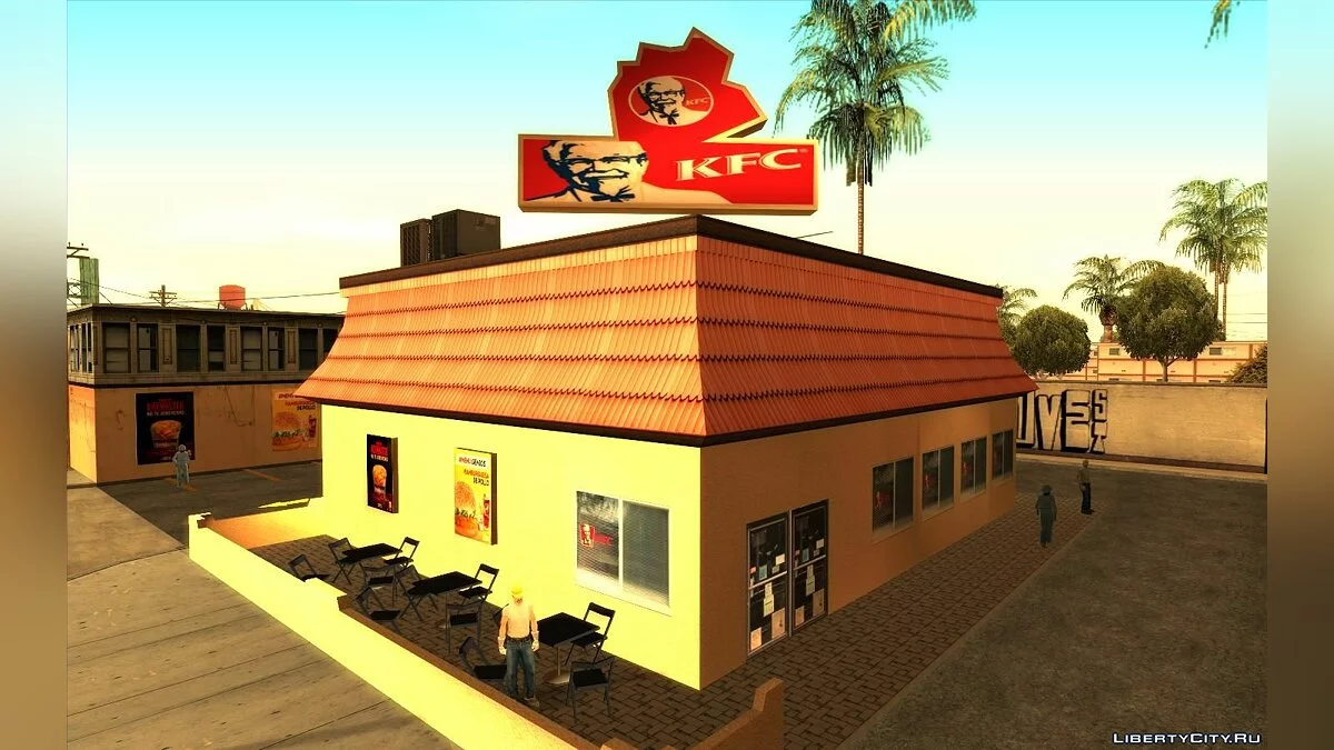 Novos Restaurantes: McDonalds, KFC e Pizza Hut / GTA San Andreas