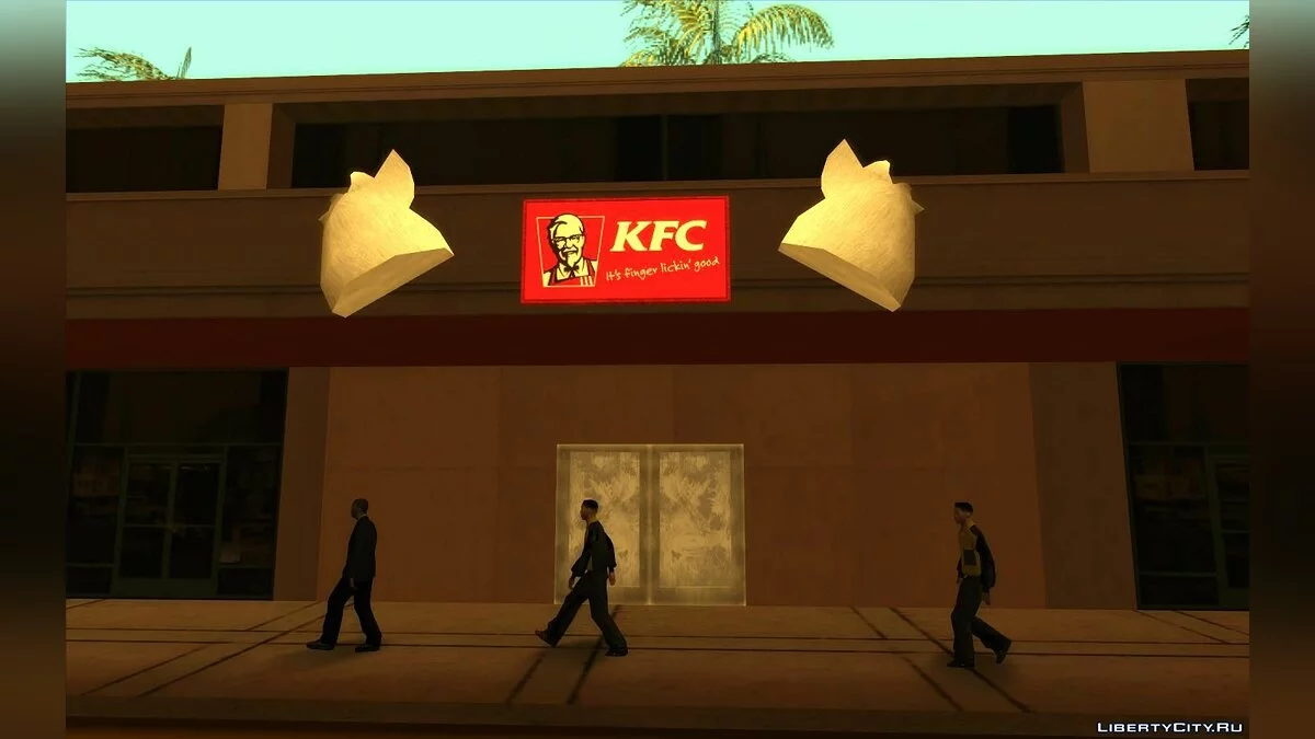 Novos Restaurantes: McDonalds, KFC e Pizza Hut / GTA San Andreas