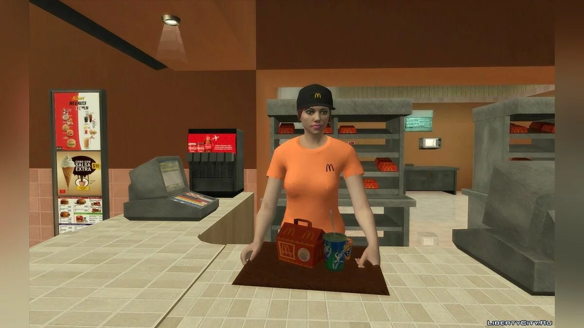 Novos Restaurantes: McDonalds, KFC e Pizza Hut / GTA San Andreas