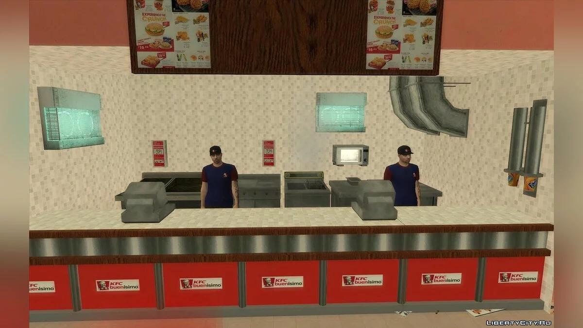 Novos Restaurantes: McDonalds, KFC e Pizza Hut / GTA San Andreas