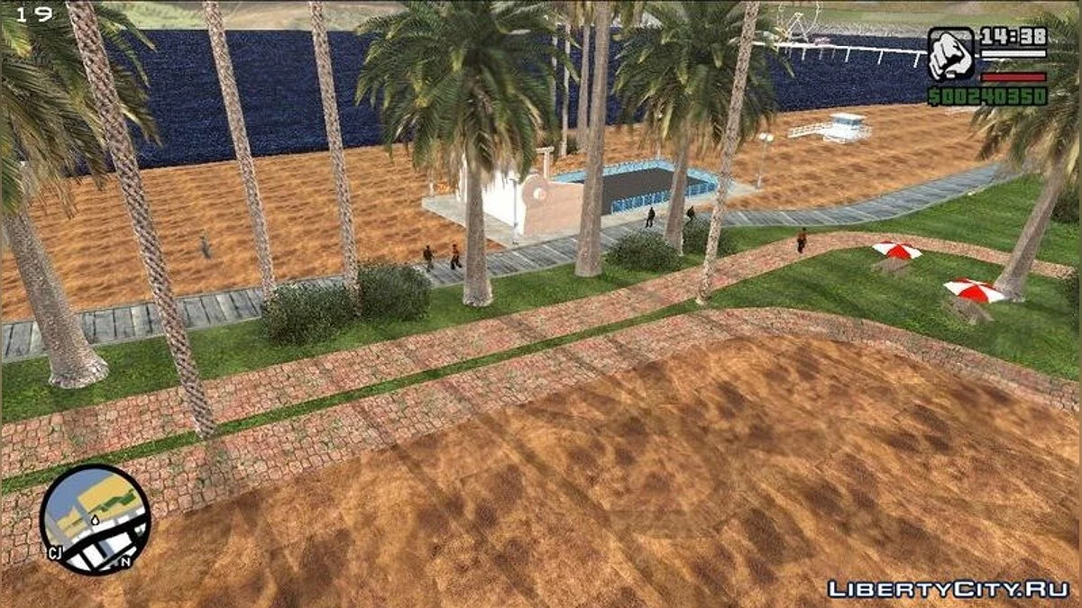 4K реалістичні текстури для пляжу в Лос-Сантосі / GTA San Andreas