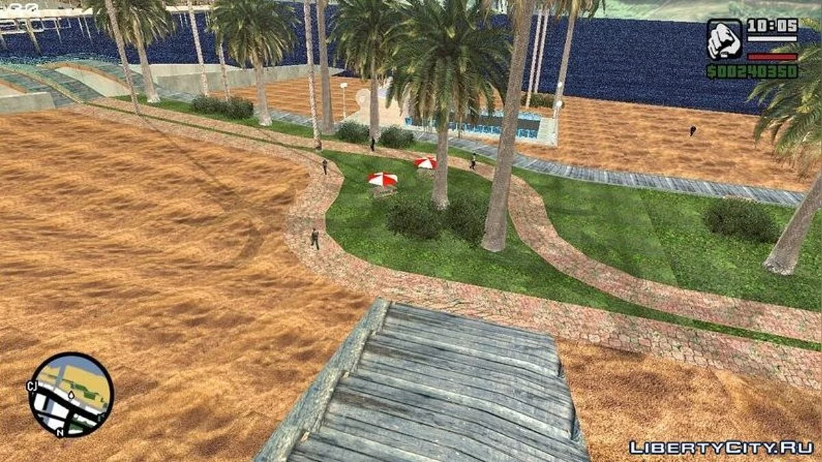 4K реалістичні текстури для пляжу в Лос-Сантосі / GTA San Andreas