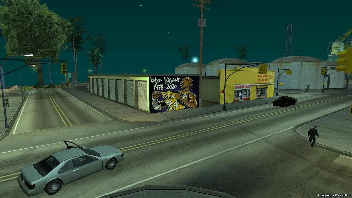 Graffiti en hommage à Kobe Bryant / GTA San Andreas