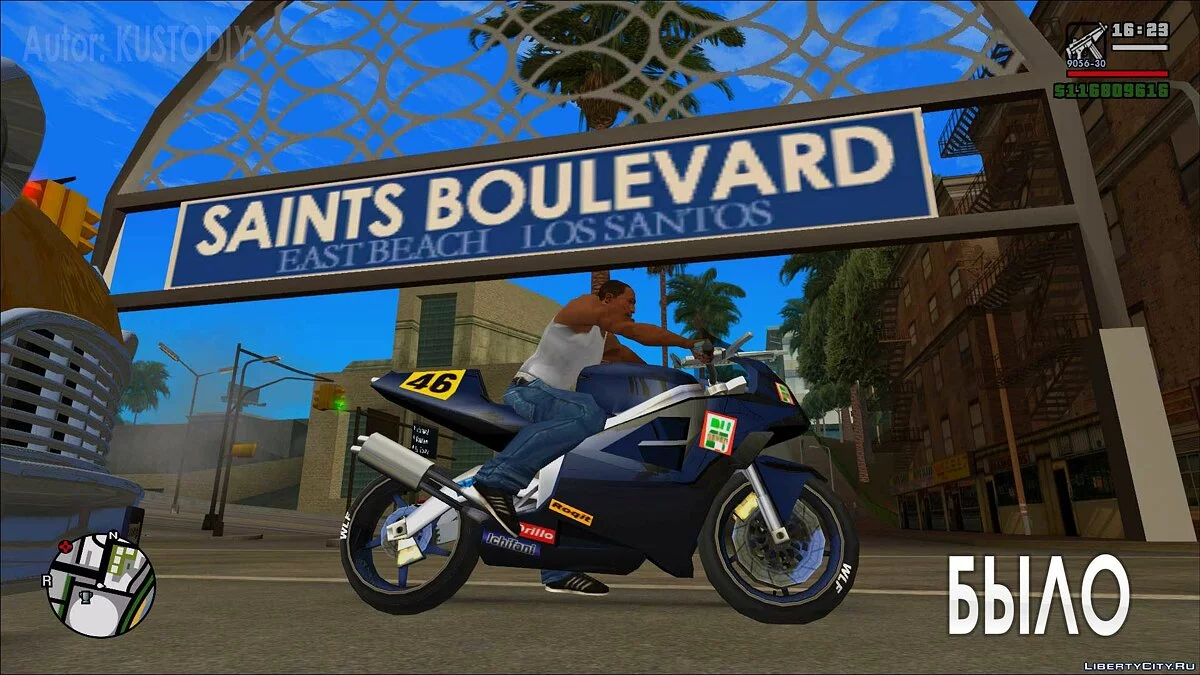 Textura atualizada do banner \"Saints Boulevard\" / GTA San Andreas