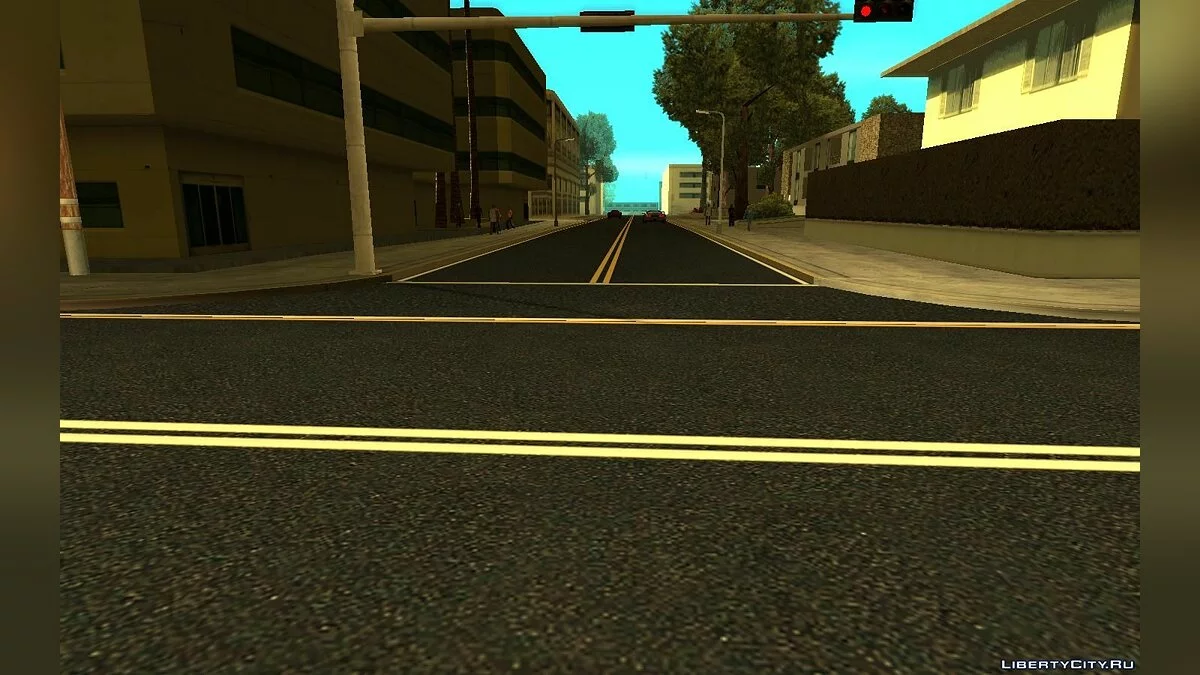 Дороги в Лос-Сантосе в стиле GTA 5 / GTA San Andreas