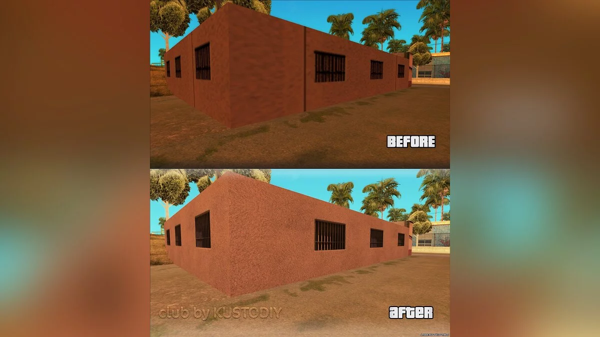 Textures de bar améliorées à Ganton / GTA San Andreas