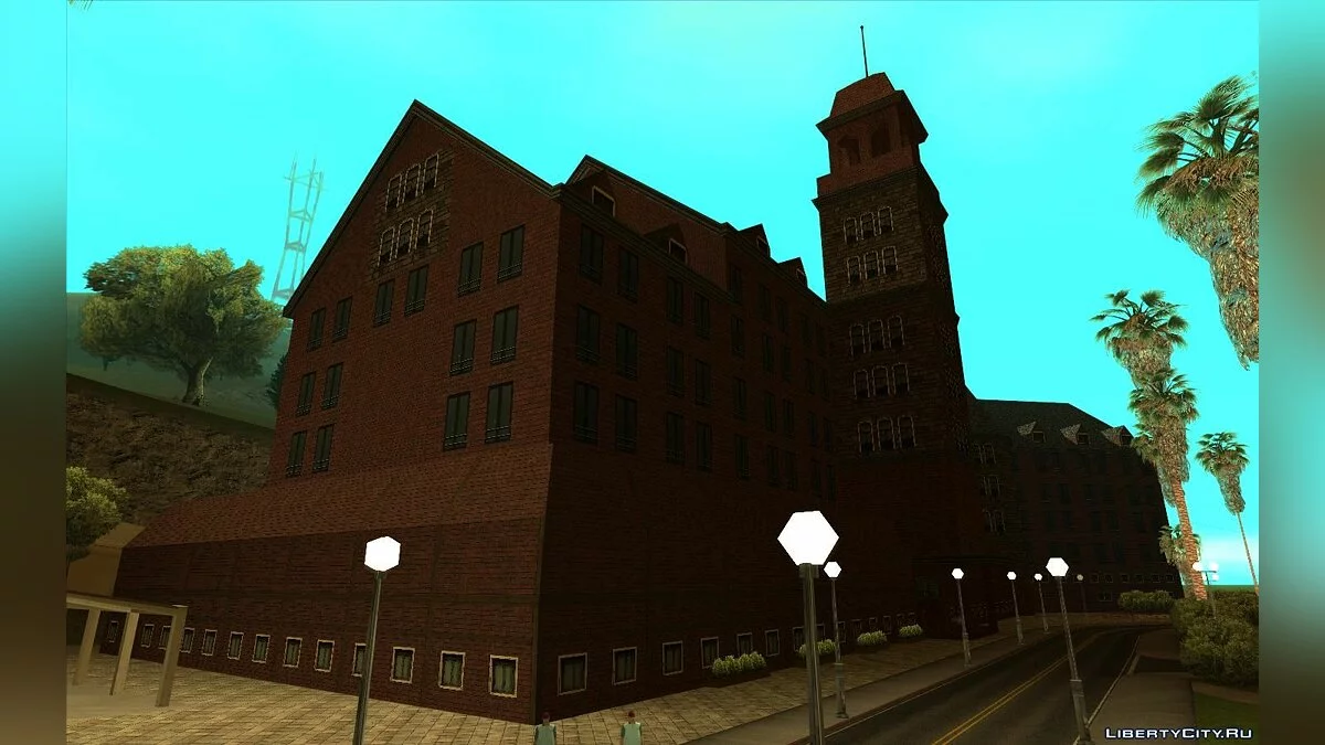HQ Textur des Gebäudes in der Nähe des Golfclubs San Fierro / GTA San Andreas