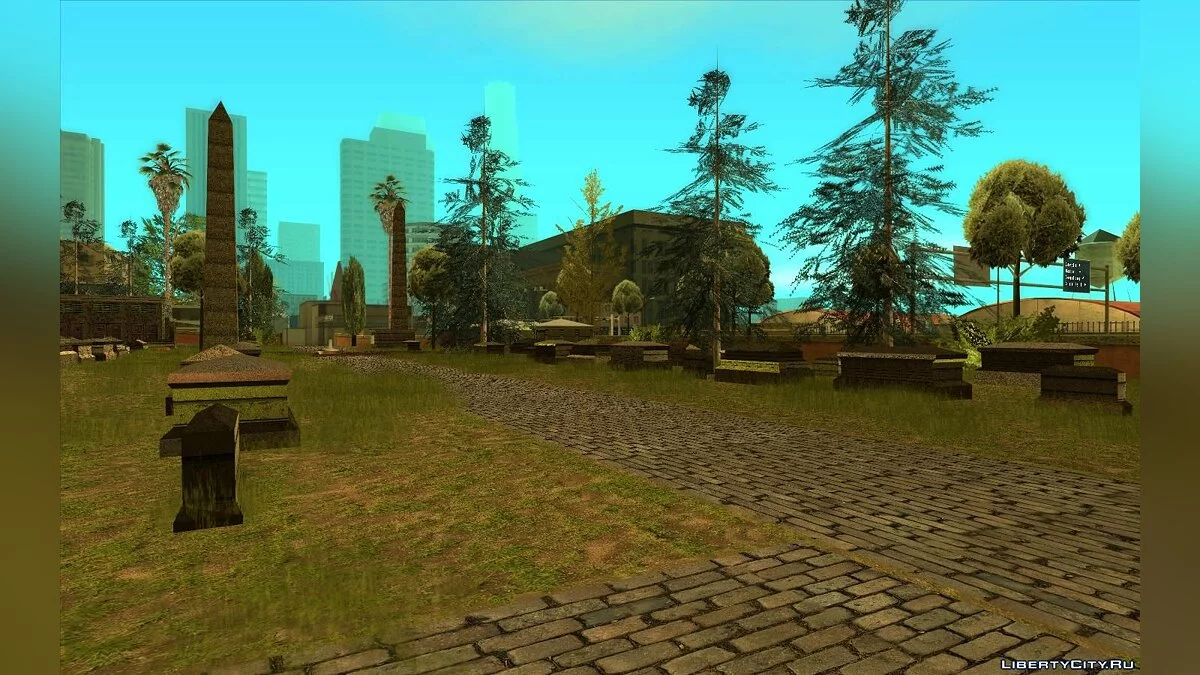 Nouveaux textures pour le cimetière de Los Santos v1.0 / GTA San Andreas