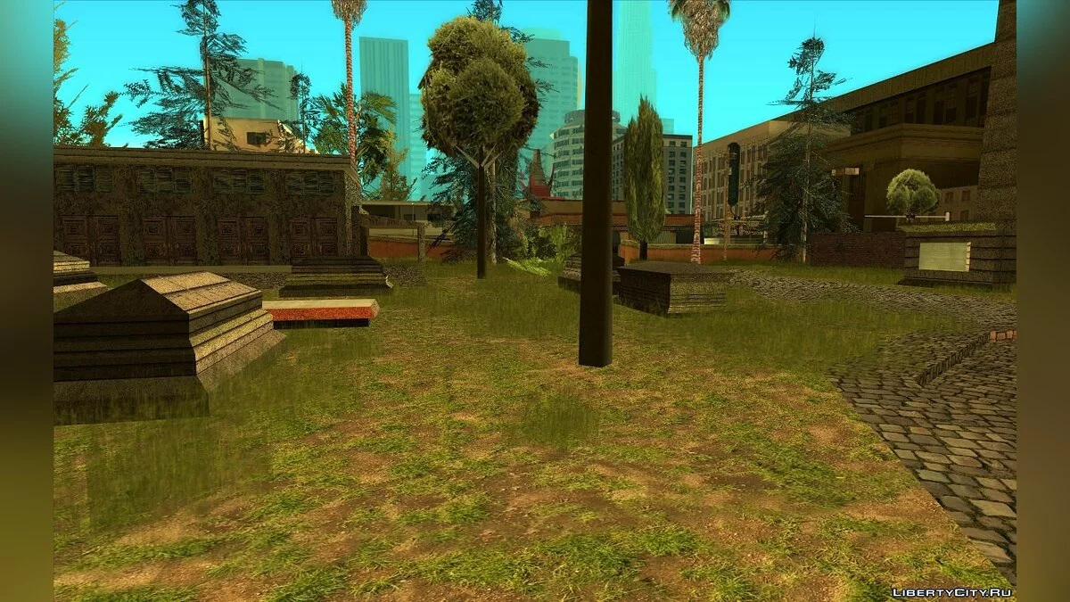 Nouveaux textures pour le cimetière de Los Santos v1.0 / GTA San Andreas