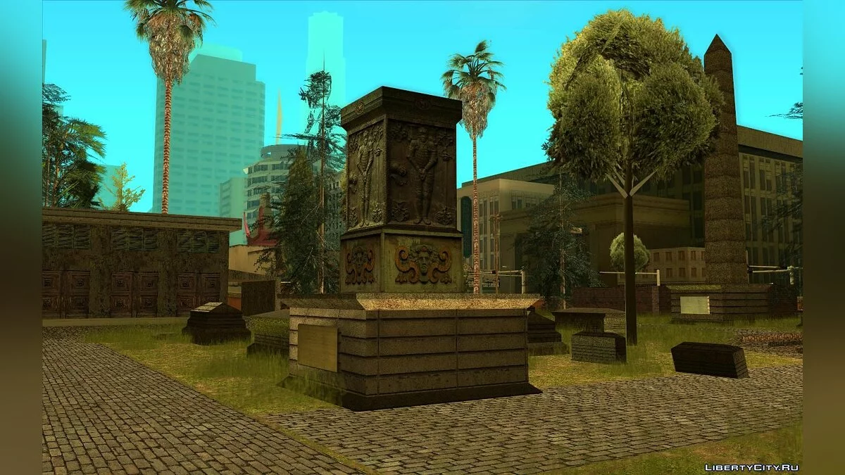 Nouveaux textures pour le cimetière de Los Santos v1.0 / GTA San Andreas