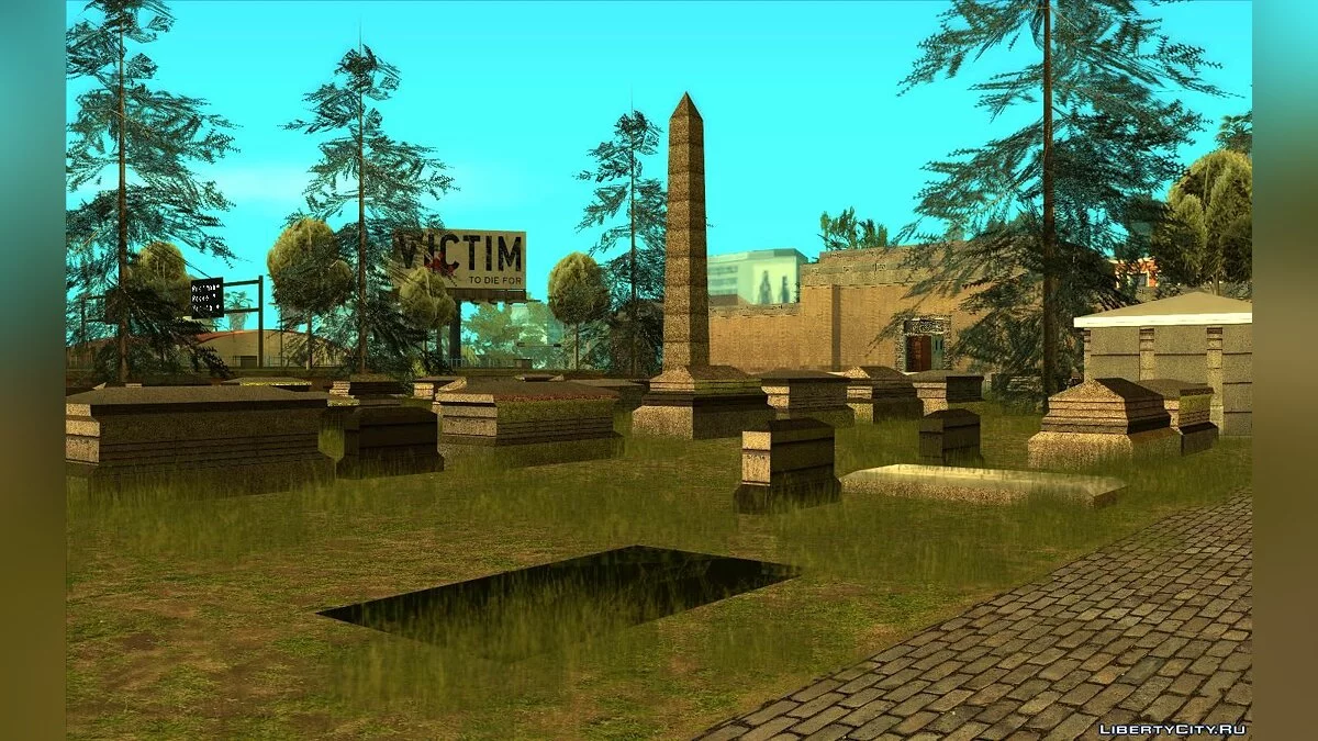 Nouveaux textures pour le cimetière de Los Santos v1.0 / GTA San Andreas