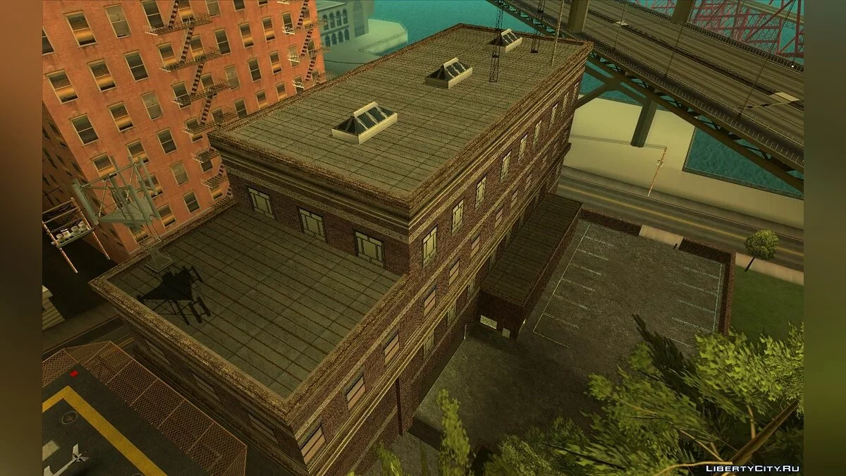 Nouvelles textures du poste de police à San Fierro v1.0 / GTA San Andreas