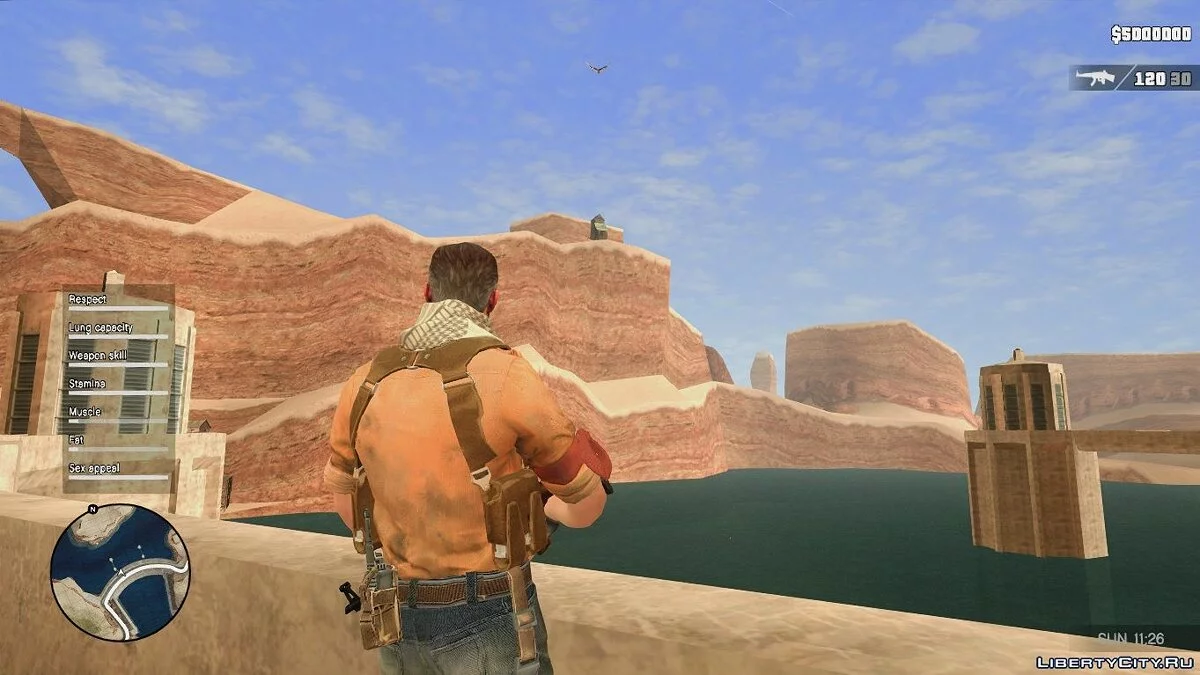 Peta dan radar satelit yang diperbarui (Jalan yang disorot) / GTA San Andreas