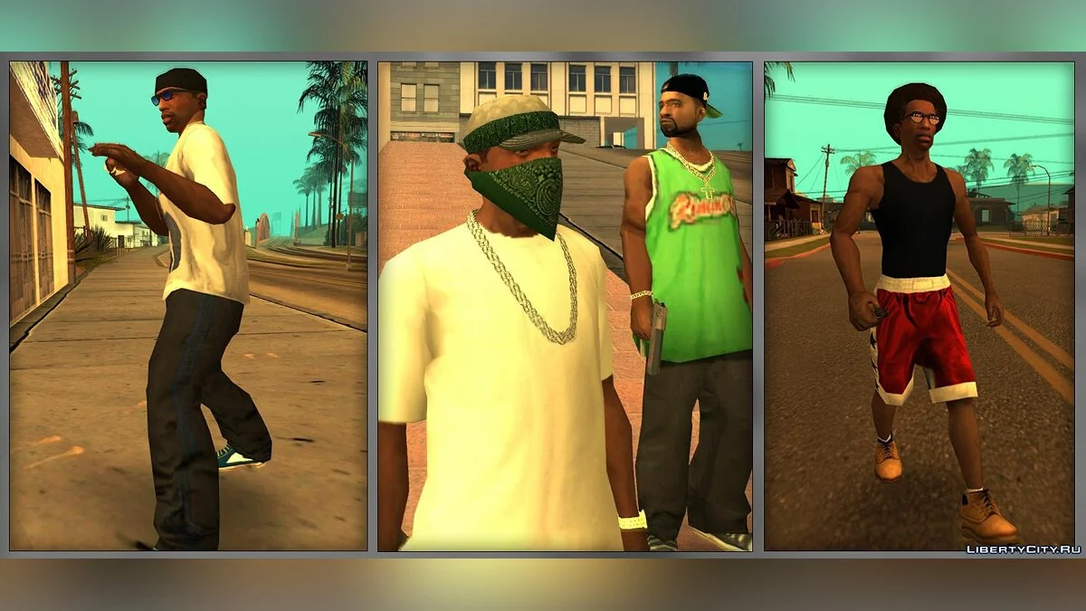 Оновлений гардероб - Updated Warderobe v1.3 [HD] / GTA San Andreas