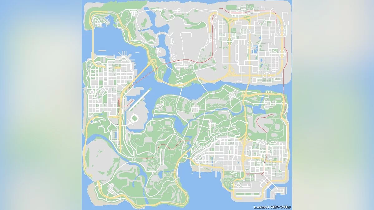 رادار وخريطة بأسلوب Google Maps 2020 / جي تي إيه سان أندرياس