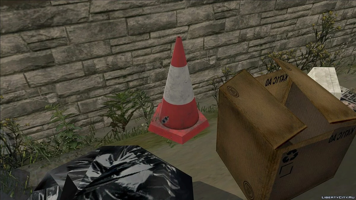 HQ Traffic Cone - HQ Cone / GTA San Andreas