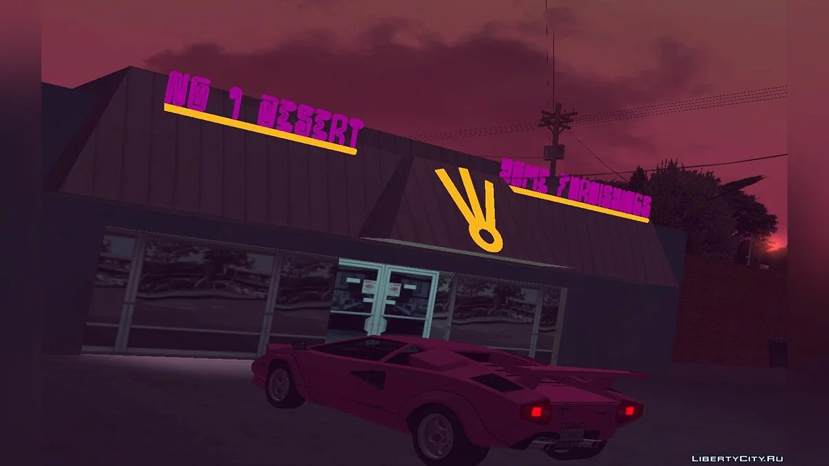 Neon-Stil Re-Textur des Dorfes Fort-Carson / GTA San Andreas