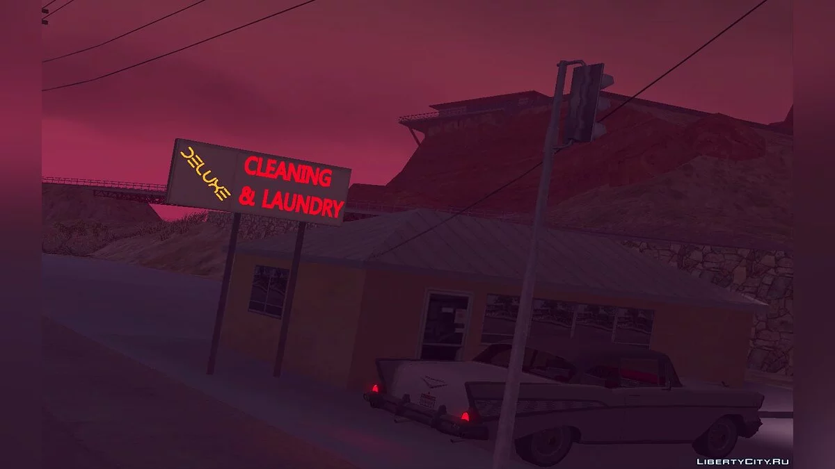Neon-Stil Re-Textur des Dorfes Fort-Carson / GTA San Andreas