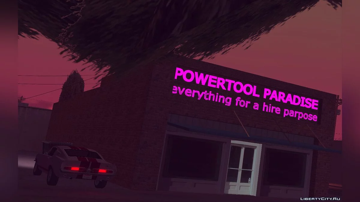 Neon-Stil Re-Textur des Dorfes Fort-Carson / GTA San Andreas