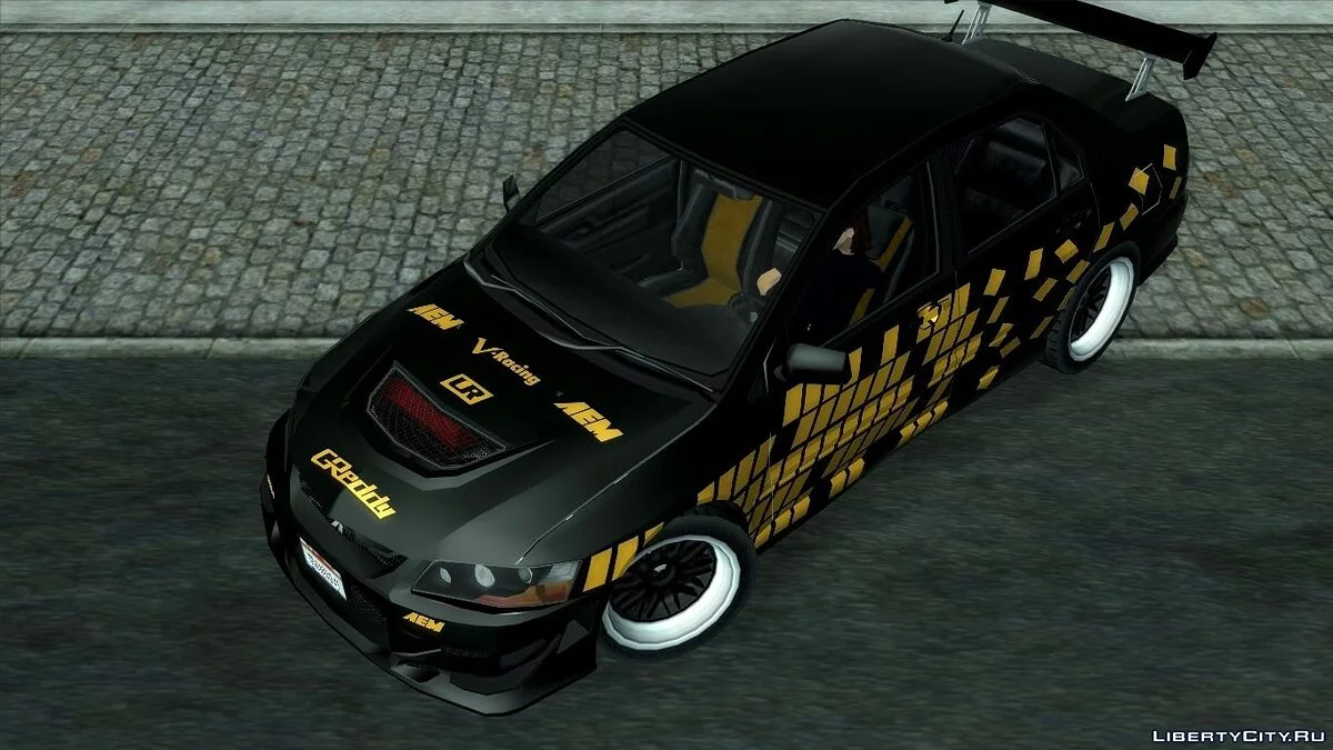 Mitsubishi Lancer Evolution VIII Arcade Mode SRS Vinyl / GTA San Andreas