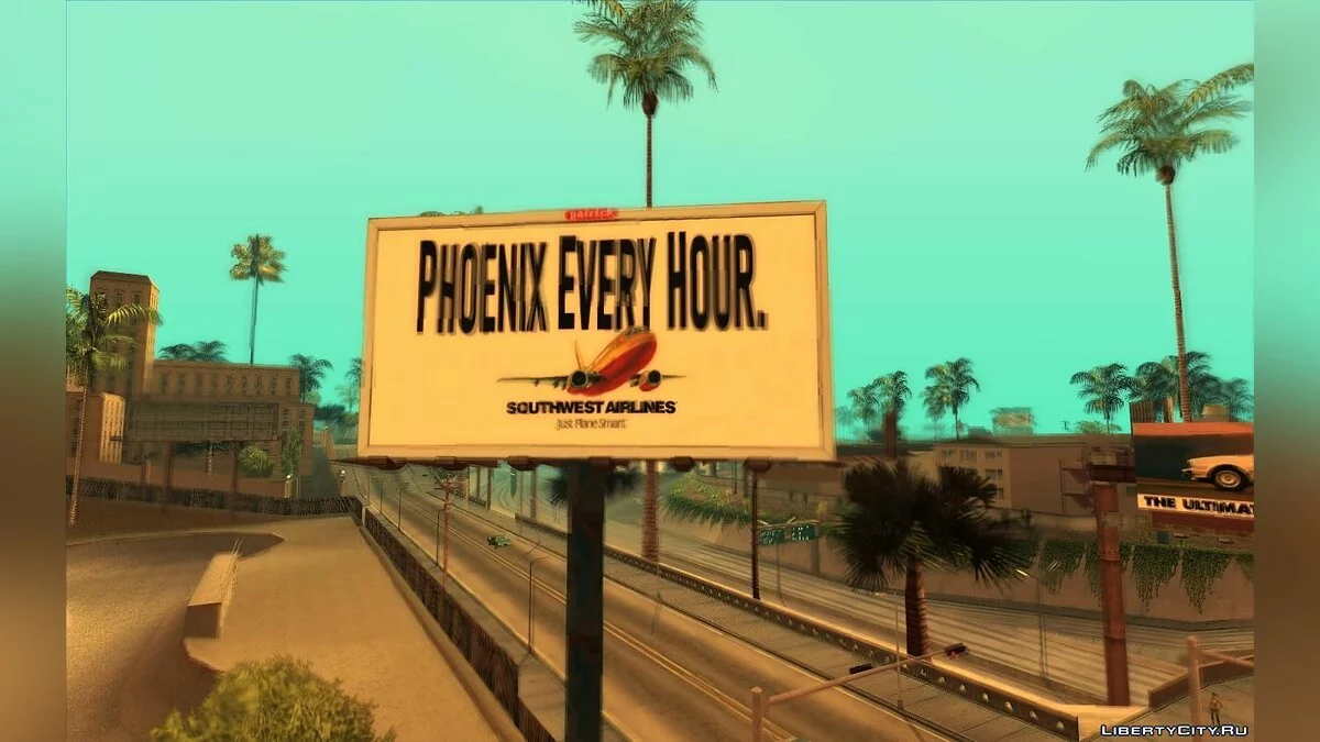 Panneaux d'affichage réels de Los Angeles en 1992 / GTA San Andreas