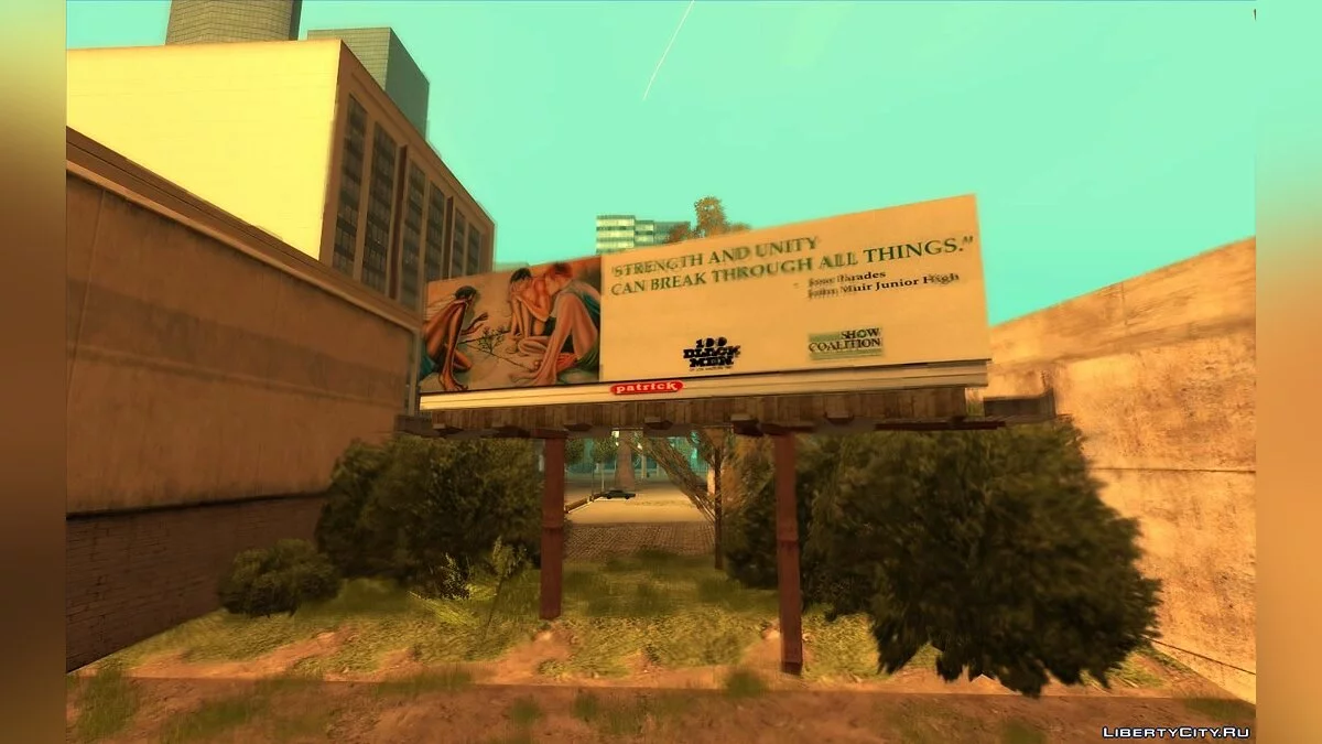 Panneaux d'affichage réels de Los Angeles en 1992 / GTA San Andreas