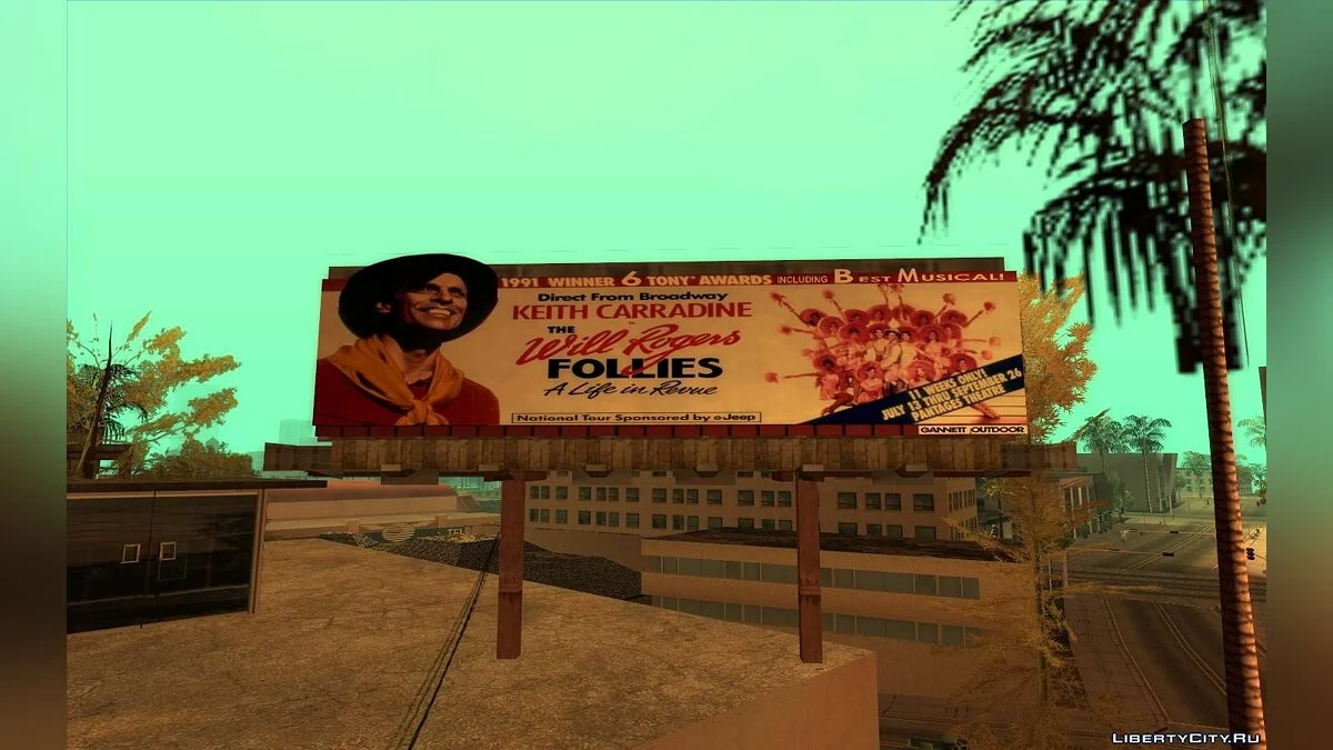Panneaux d'affichage réels de Los Angeles en 1992 / GTA San Andreas