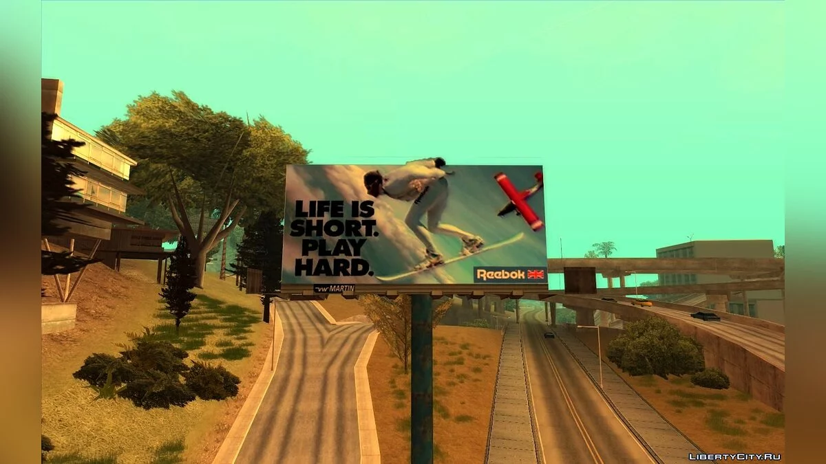 Panneaux d'affichage réels de Los Angeles en 1992 / GTA San Andreas