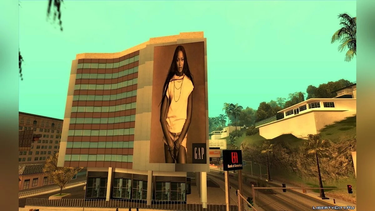 Panneaux d'affichage réels de Los Angeles en 1992 / GTA San Andreas