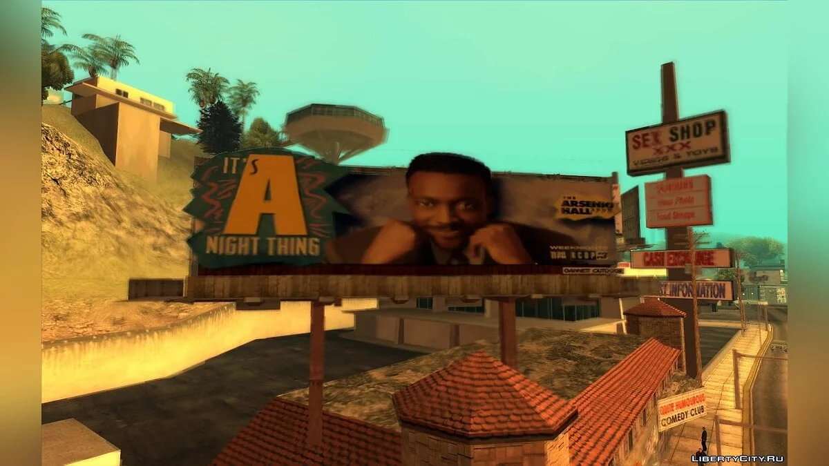 Panneaux d'affichage réels de Los Angeles en 1992 / GTA San Andreas