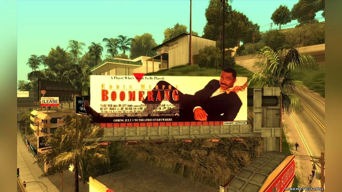 Panneaux d'affichage réels de Los Angeles en 1992 / GTA San Andreas
