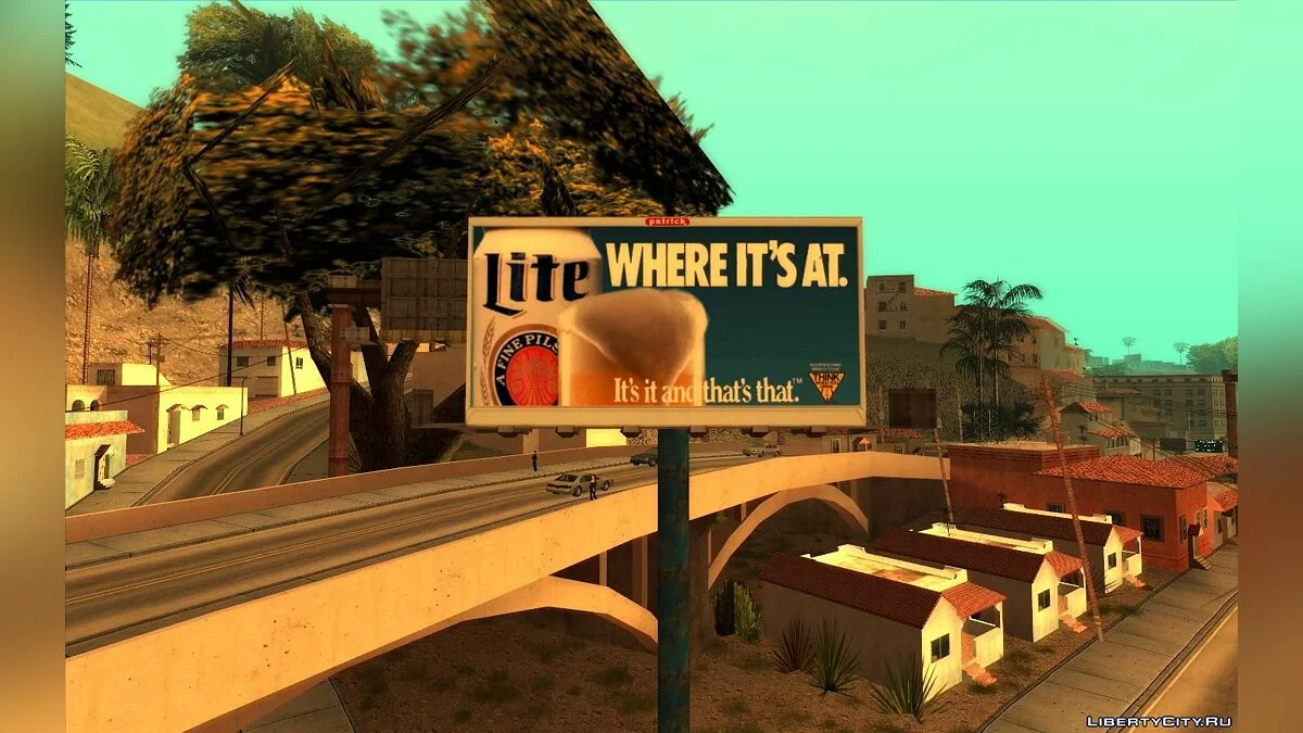 Panneaux d'affichage réels de Los Angeles en 1992 / GTA San Andreas