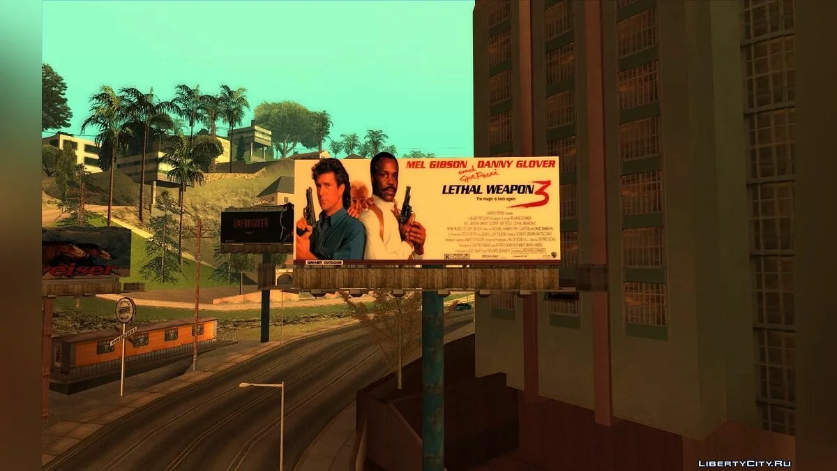 Panneaux d'affichage réels de Los Angeles en 1992 / GTA San Andreas