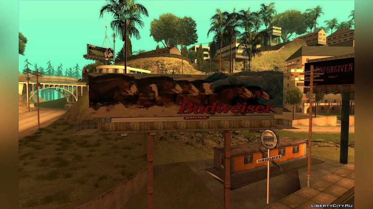 Panneaux d'affichage réels de Los Angeles en 1992 / GTA San Andreas