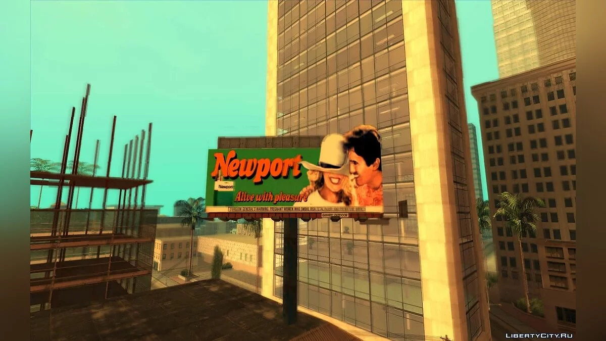 Panneaux d'affichage réels de Los Angeles en 1992 / GTA San Andreas