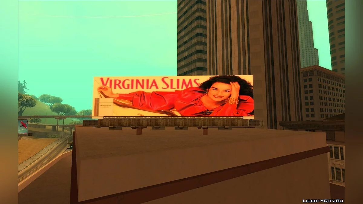 Panneaux d'affichage réels de Los Angeles en 1992 / GTA San Andreas
