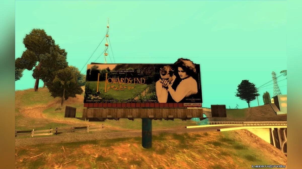 Panneaux d'affichage réels de Los Angeles en 1992 / GTA San Andreas