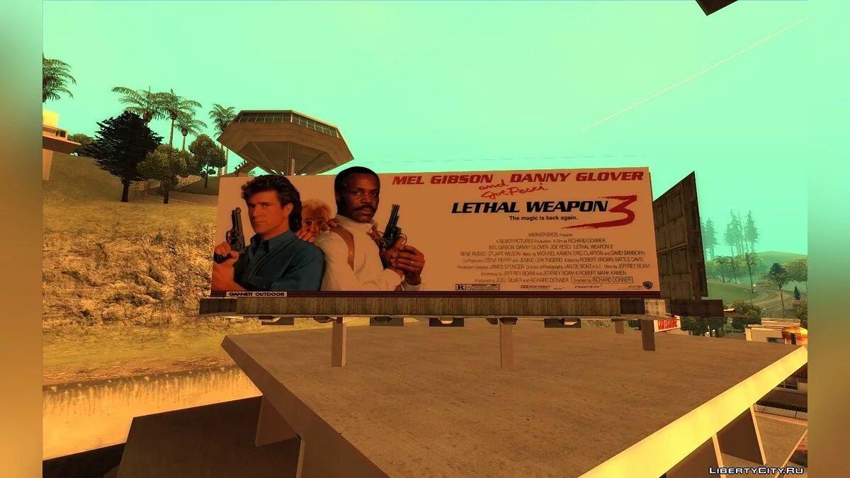 Panneaux d'affichage réels de Los Angeles en 1992 / GTA San Andreas